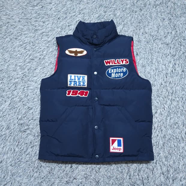 Jeep) M 남자 오리털패딩조끼 / 왕눈이샵