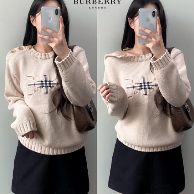버버리 블루라벨 니트