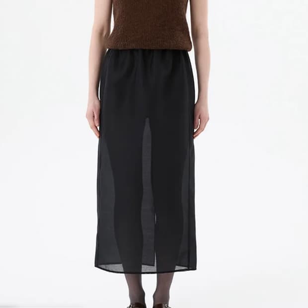 아모멘토 오간자 레이어드 스커트