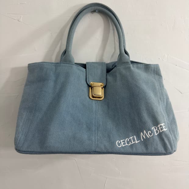 cecil mcbee denim shoulderbag