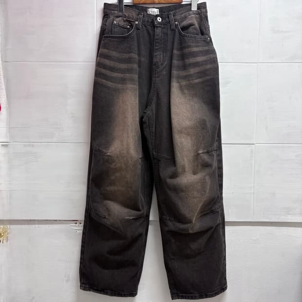 Kind 워싱 벌룬 데님팬츠 