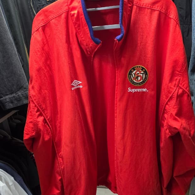 슈프림 엄브로 트랙 레드 xl