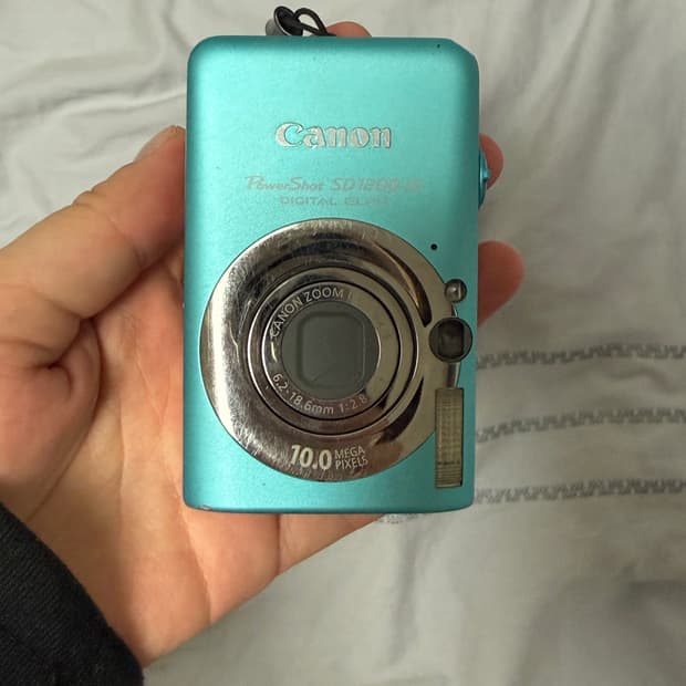 캐논 익서스 95 하늘색 빈티지 디카 디지털 카메라