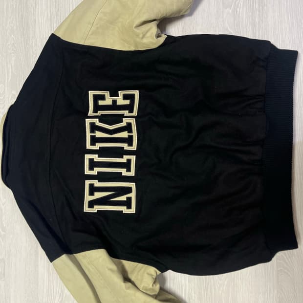 나이키 빅로고 소가죽점퍼 M(XL)