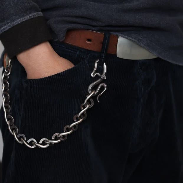 [FREE] LYNCHSILVERSMITH 린치실버스미스 월렛체인 925