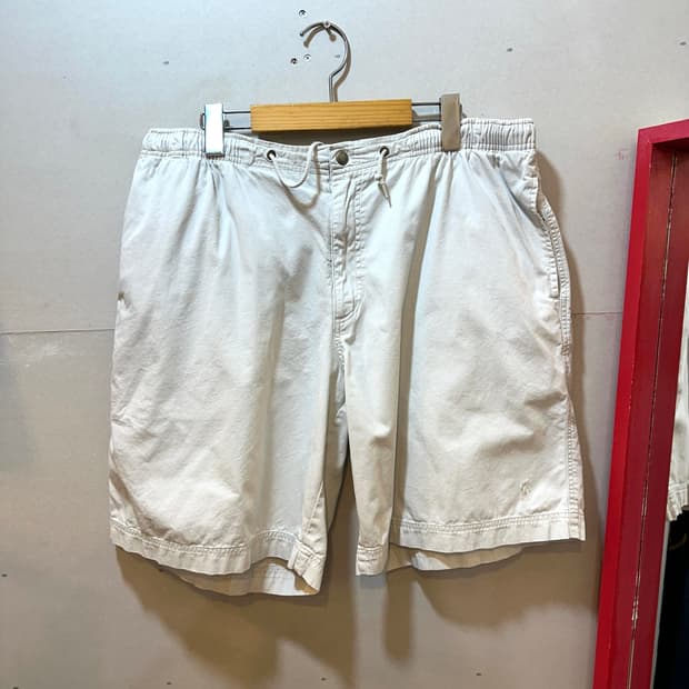 폴로 랄프로렌 밴딩 치노 숏팬츠 화이트 XL