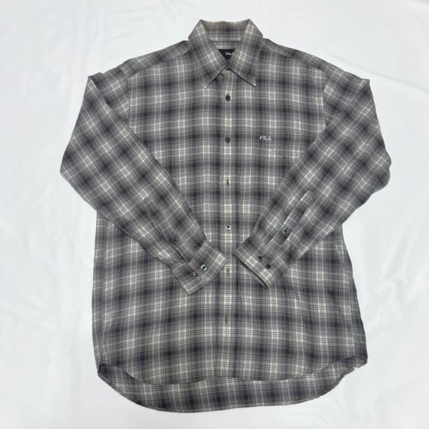 휠라 빈티지 체크 셔츠