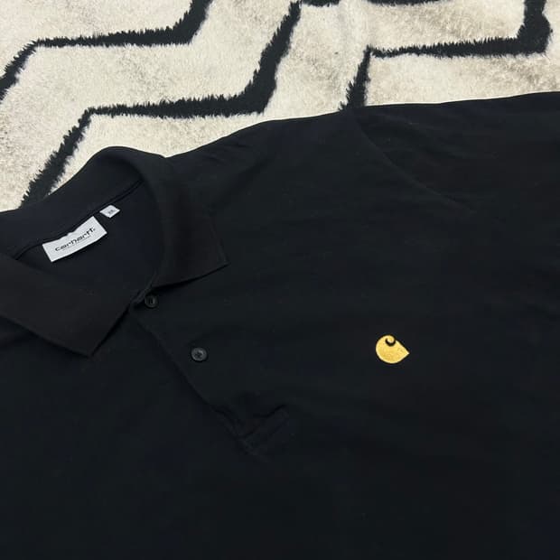 [2XL]칼하트WIP 체이스 카라 반팔/블랙