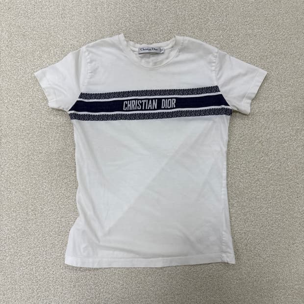 S 디올 여성 에센셜 코튼 저지 티셔츠 0219T1