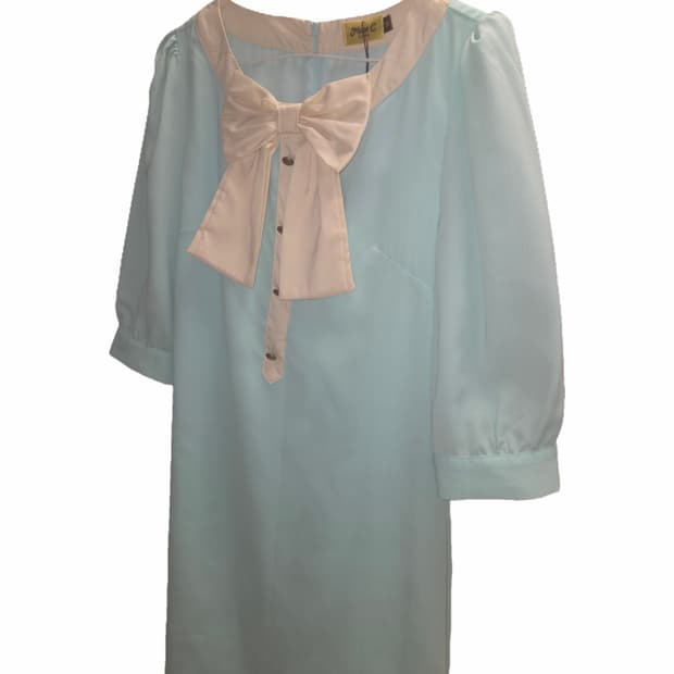Max C London Vintage Mint Ribbon Dress