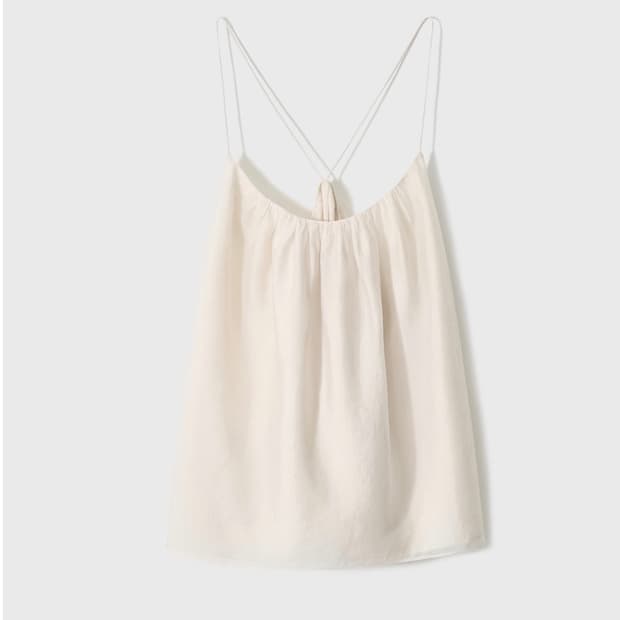 모노하 Sheer Shirring Sleeveless 새상품