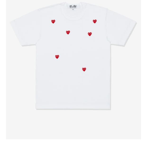 꼼데가르송 플레이 random small red emblem t