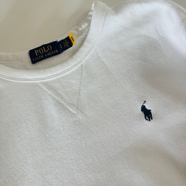 (정품) 폴로 랄프로렌의 흰색 맨투맨