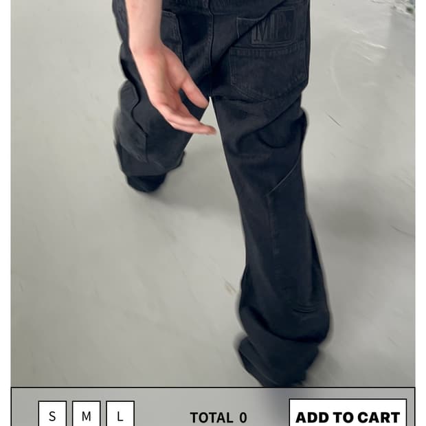 MPa CALF POCKET PANTS (BLACK) M