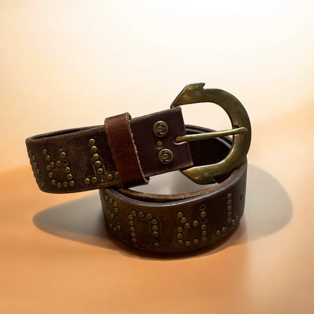 트루릴리전 빈티지 통가죽 벨트