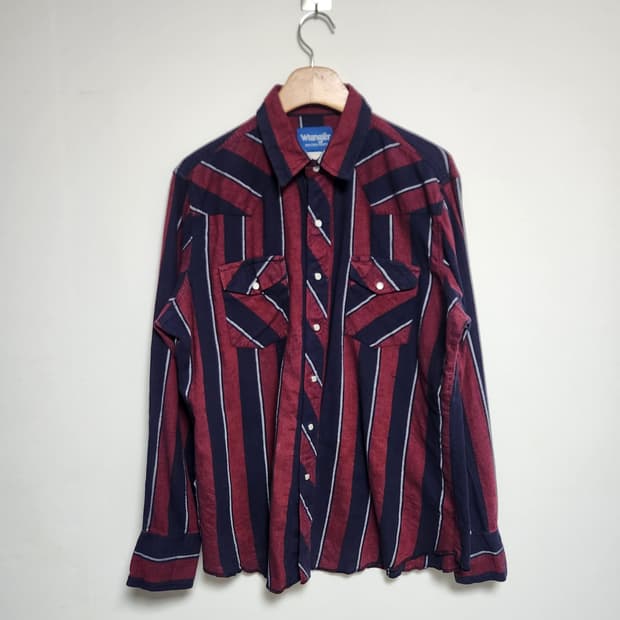 랭글러Wrangler 웨스턴 플란넬 셔츠 L - S73