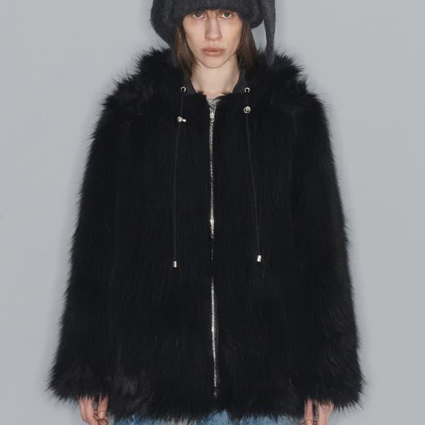 Open yy 리버시블 후드 퍼자켓 