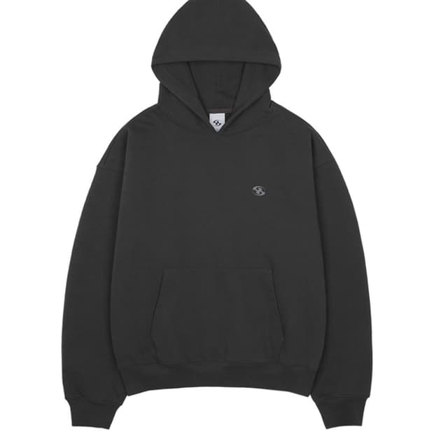 산산기어 로고 후디 차콜 사이즈1