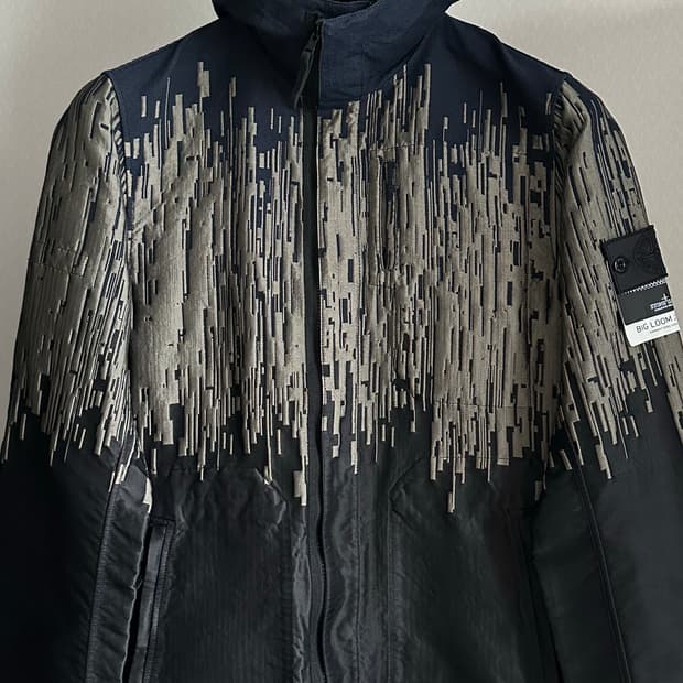 스톤아일랜드 쉐도우 리버시블 빅룸 자카드 자켓 L(105)