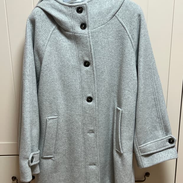 오피쉬 리치 울 하프 코트 gray