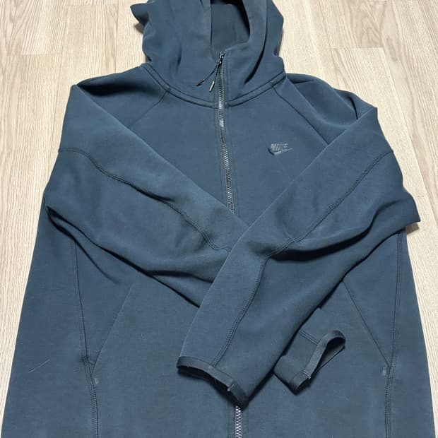 나이키 테크 플리스 후드집업 블랙 L