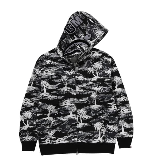 베이프 팜트리 샤크 후드집업