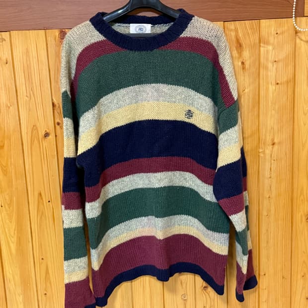 제이프레스 스트라이프 니트 빈티지 110 사이즈