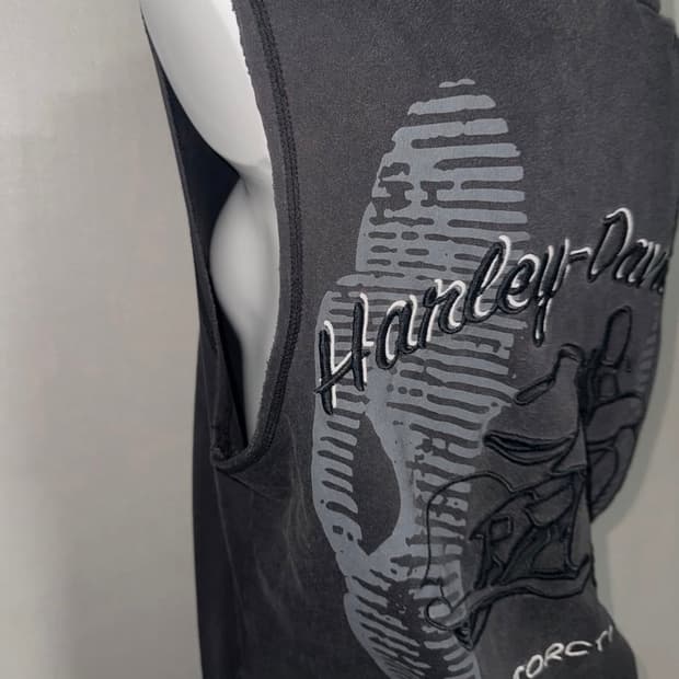 할리데이비슨 후드집업조끼