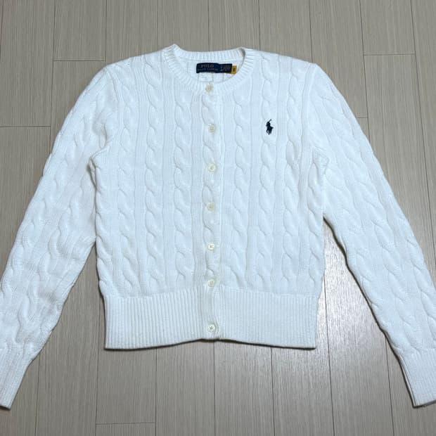 폴로 랄프로렌 케이블 니트 코튼 크루넥 카디건 가디건