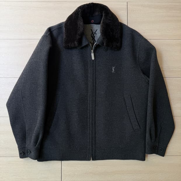 입생로랑 뿌르옴므 ysl 90s 빈티지 울자켓