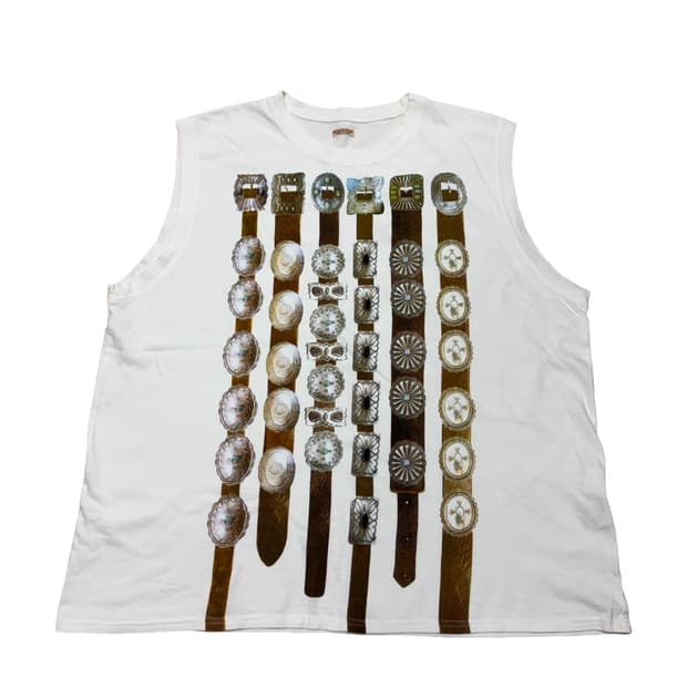 캐피탈 텐지쿠 슬리브리스 티셔츠 화이트