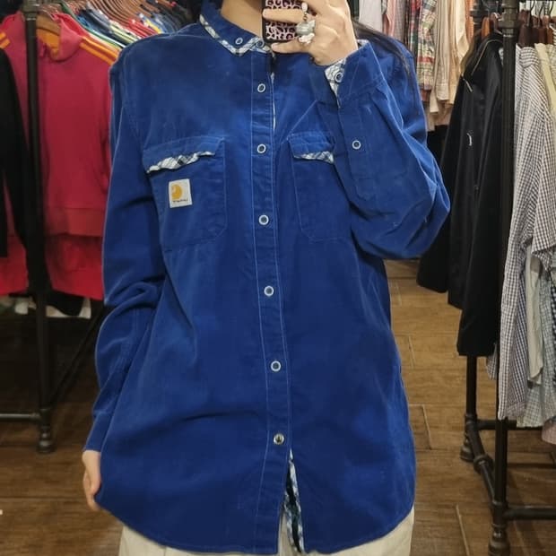 [Hi] 칼하트 긴팔 코듀로이 셔츠 블루