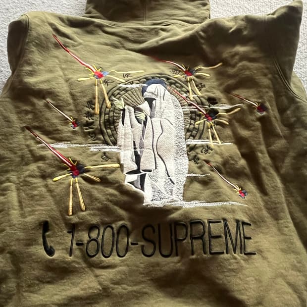 슈프림 1-800 후드티