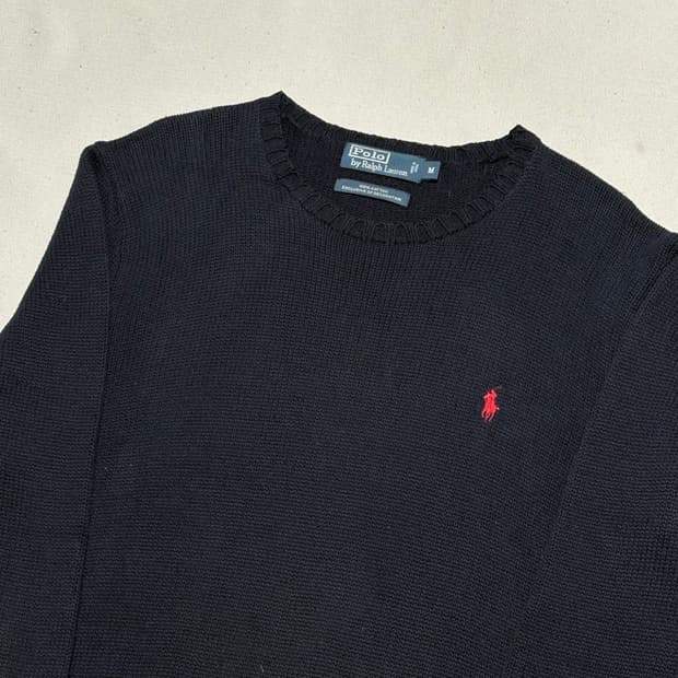 M 폴로랄프로렌 네이비 코튼 니트
