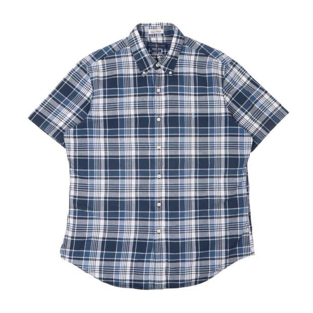 폴로 랄프로렌 인디안 마드라스 체크 우븐 하프 셔츠