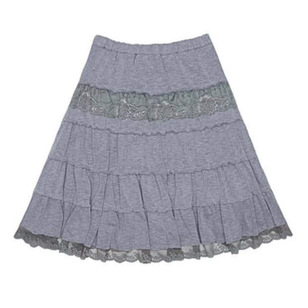 콜로신스 테일 미디 스커트