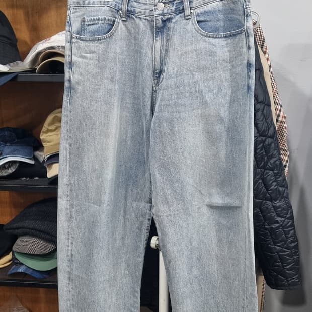 BEAKER Wide Fit 연청바지 허리33 (허리단면43,총장102)