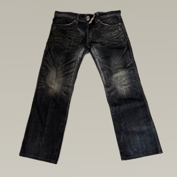 에드윈 503 블루트립 흑청 웨스턴 팬츠32