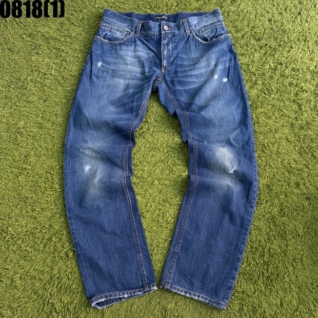 돌체앤가바나 데미지 워싱 데님팬츠 52 0818