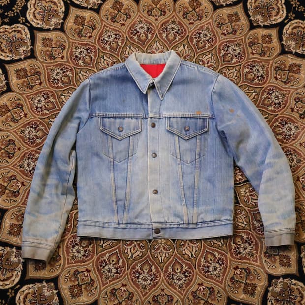 70s JC Penney 빈티지 데님 트러커 타입3 made in usa