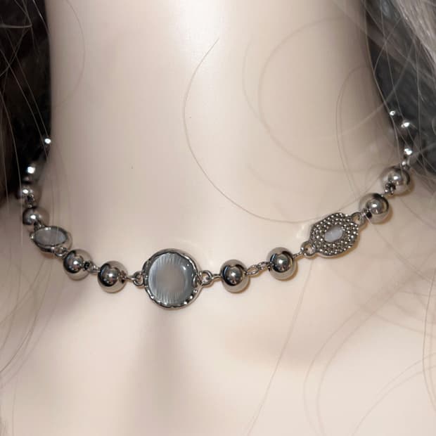 노드레스 round circle necklace