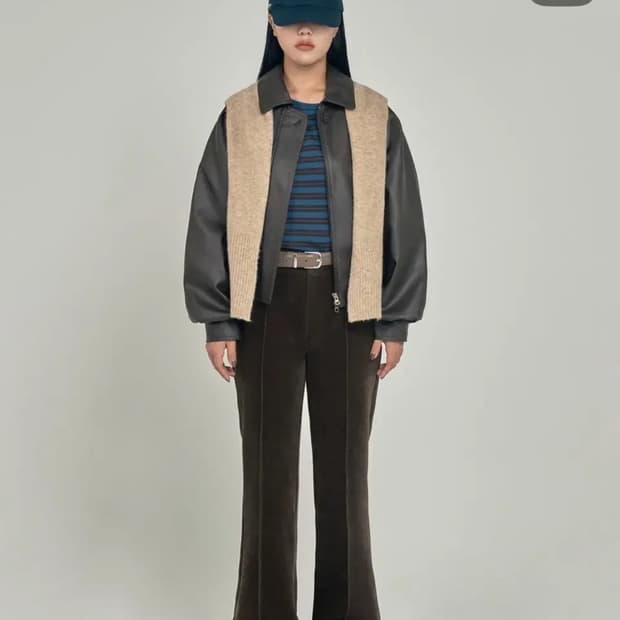 그로브 grove 코듀로이 부츠컷 팬츠 S