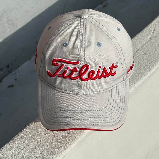 [F] 타이틀리스트 로고 캐주얼 볼캡 모자 골프