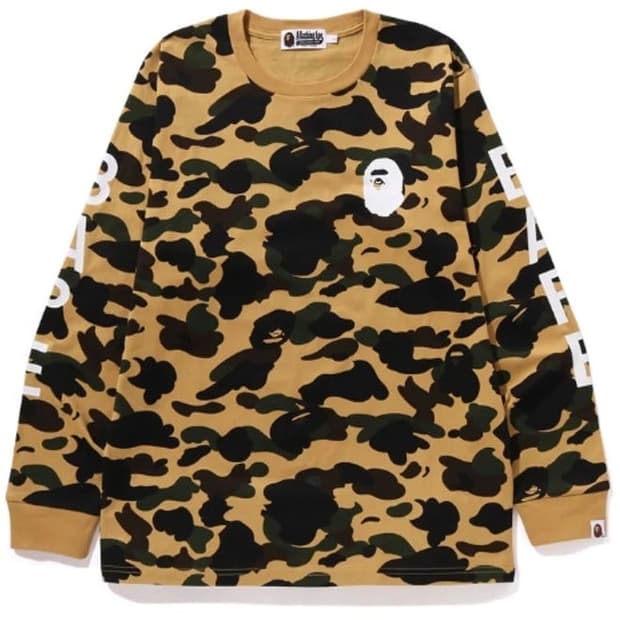 A Bathing Ape BAPE 베이프 카모 롱슬리브 티셔츠 M