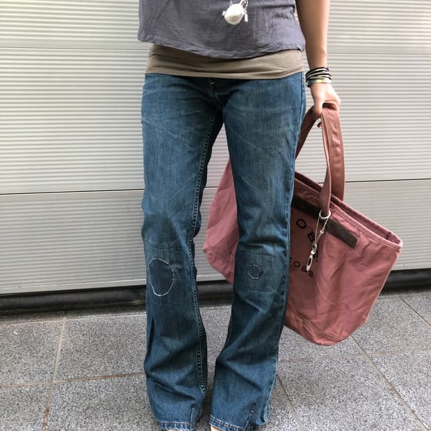 levis patch work denim 