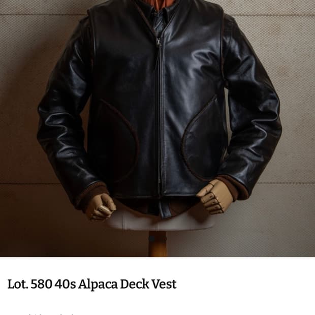 (1회 착용)아카펠라 클로딩 40s 알파카 덱베스트44(100사이즈)