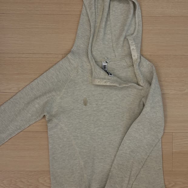 할로미늄 슬림 와플 후디 오트밀 1