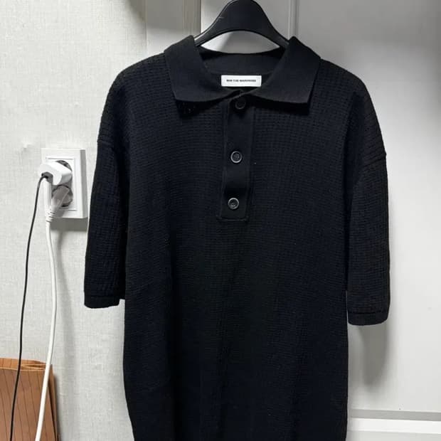 무료배송) 밈더워드로브 카프리 메쉬 하프 니트 블랙 2 size