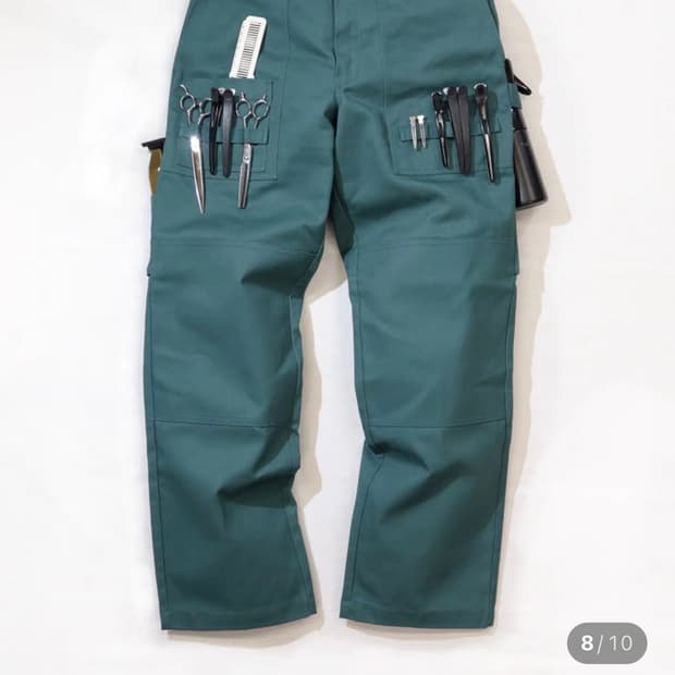 MBCC x 디키즈 바버팬츠 L사이즈 올리브 색상 판매합니다