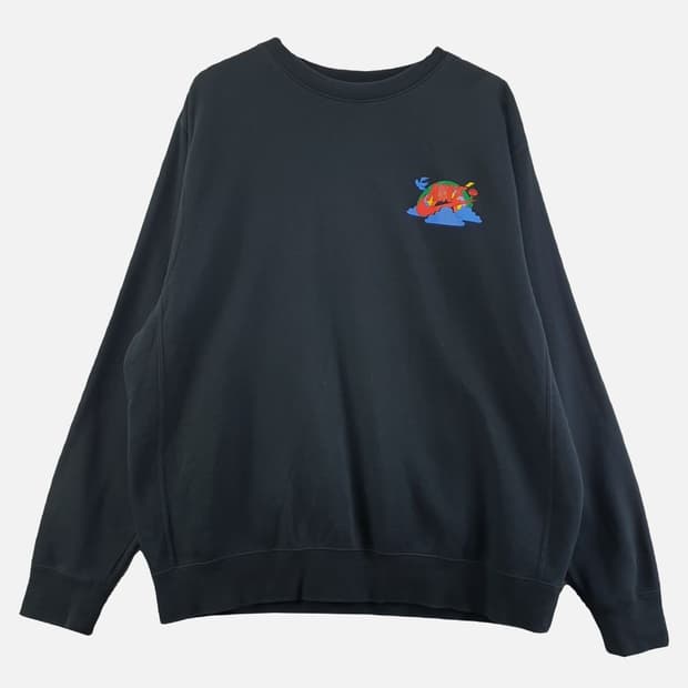 나이키 블랙 남자 맨투맨 XXL N7752